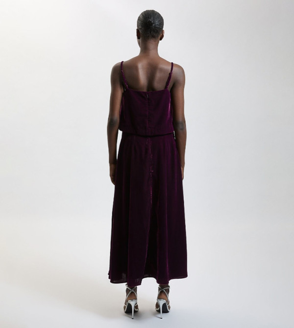 كارن ميلين  تنانير - بورغندي Midi Skirts