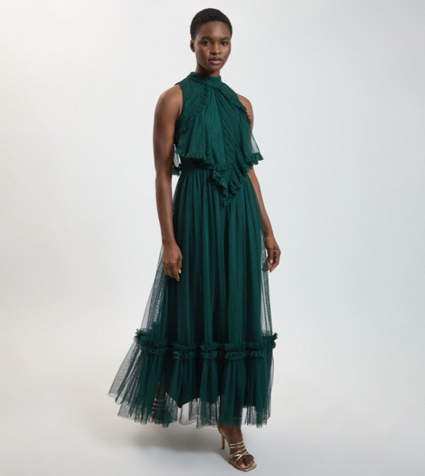 كارن ميلين  modest-dressing - أخضر Maxi Dresses