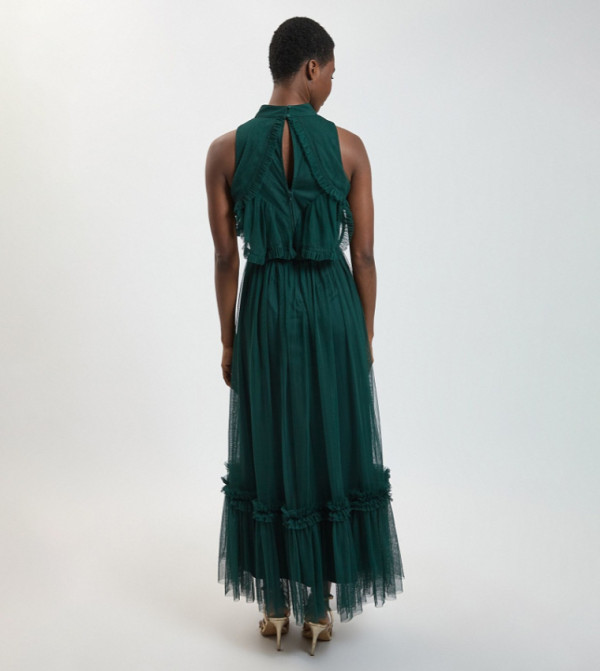 كارن ميلين  modest-dressing - أخضر Maxi Dresses