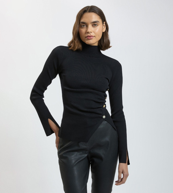 كارن ميلين  سترات و كارديغانات - أسود Turtle neck Sweaters