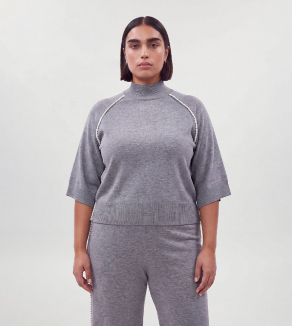 Karen Millen  Sweaters & Cardigans - Grey Sweaters & Cardigans