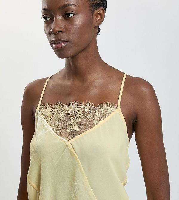 Karen Millen  Sleeveless Tops - Beige Sleeveless Tops