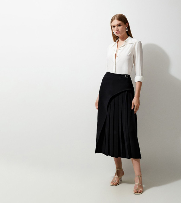 كارن ميلين  تنانير ميدي - أسود Midi Skirts