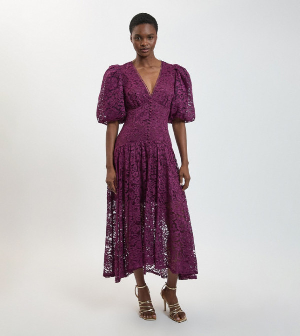 كارن ميلين dark-romantic - بنفسجي Midi Dresses