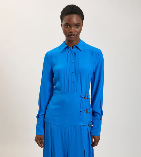 Karen Millen  Shirt & T-Shirt Dresses - Blue Shirt & T-Shirt Dresses