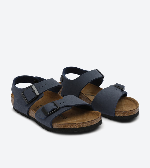 Birkenstock  Traditional Sandals - Navy Flat Sandals