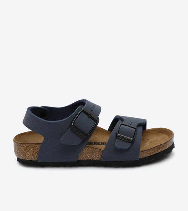 Birkenstock  Traditional Sandals - Navy Flat Sandals