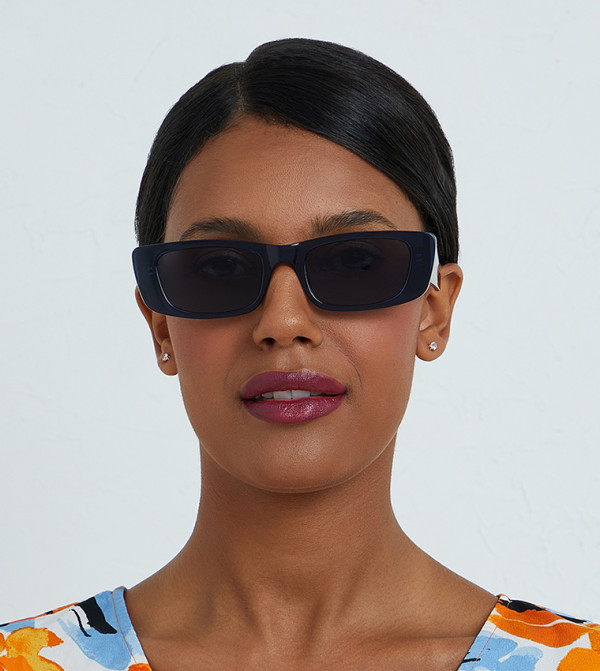 BlackOut 90s-revival - Blue Square Sunglasses