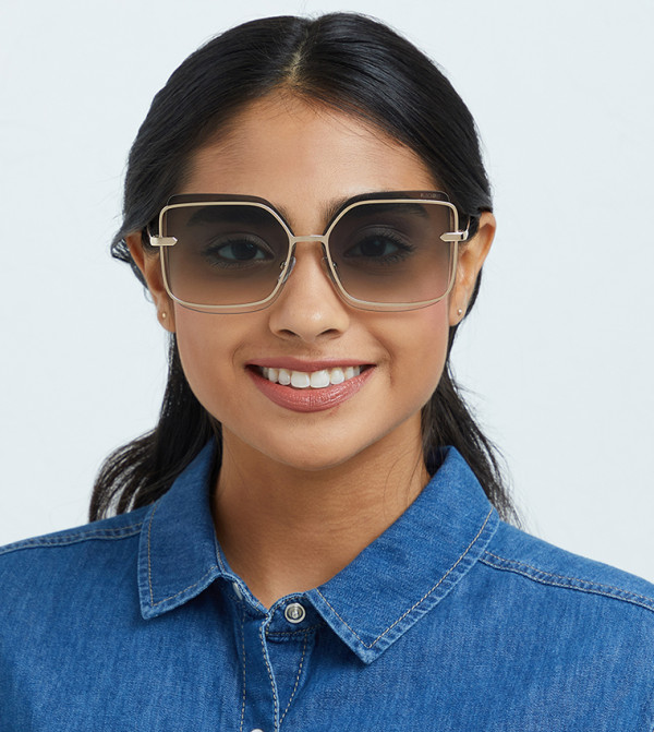 بلاك أوت بلاك أوت - ذهبي Square Sunglasses