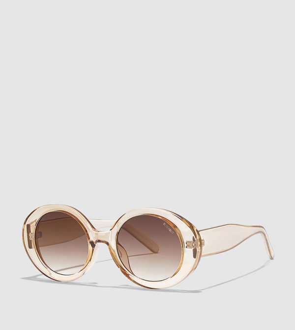 BlackOut 90s-revival - Brown Round Sunglasses