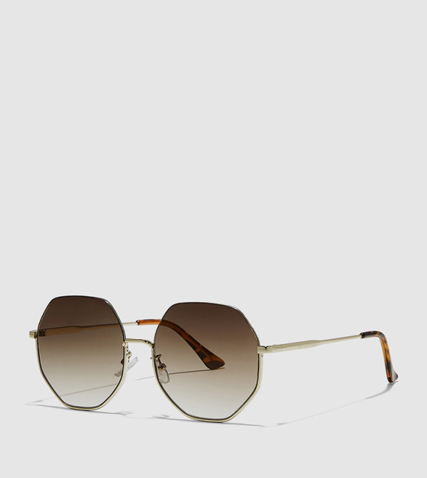 BlackOut BlackOut - Gold Retro Sunglasses
