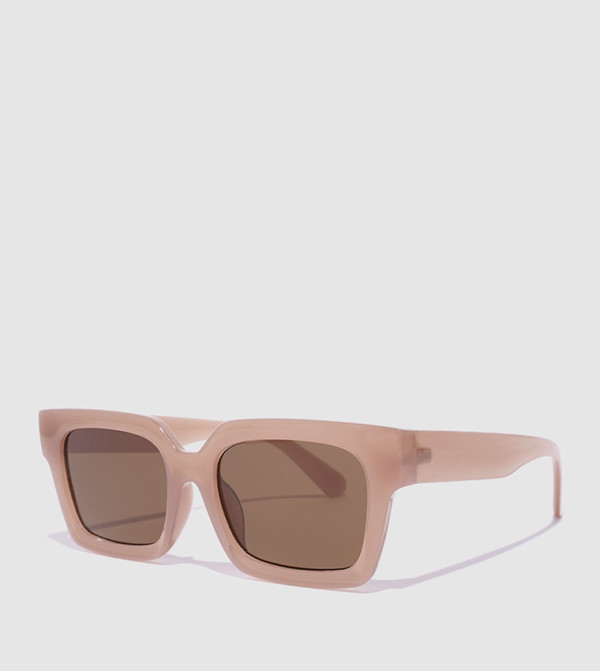 BlackOut  Square Sunglasses - Pink Square Sunglasses