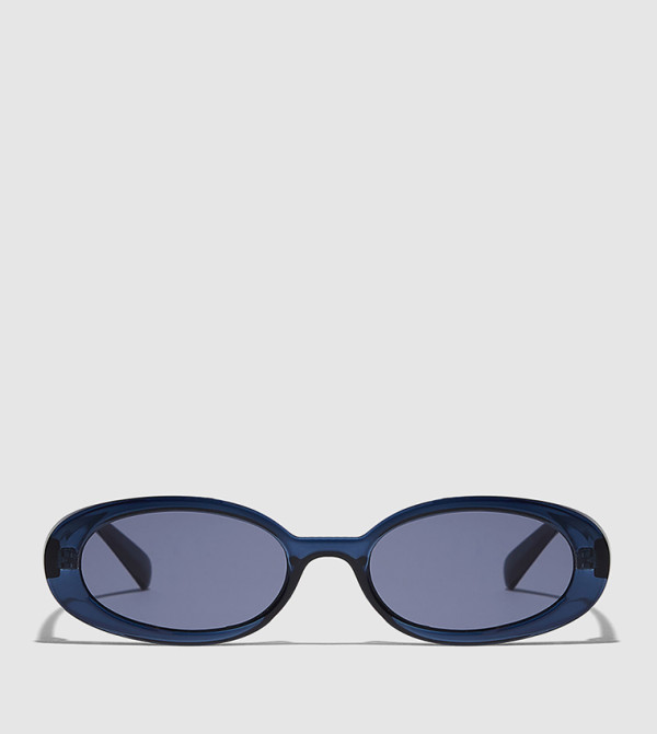 BlackOut 90s-revival - Blue Round Sunglasses