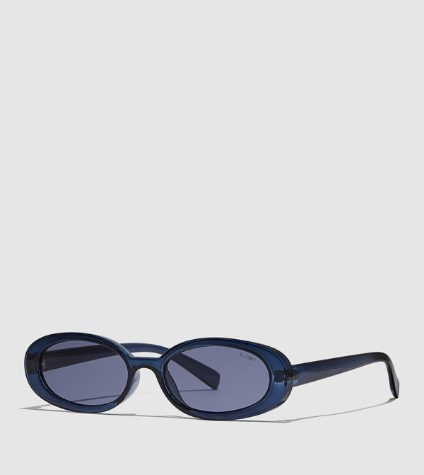 BlackOut 90s-revival - Blue Round Sunglasses