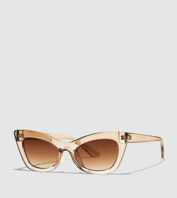BlackOut  Cat Eye Sunglasses - Brown Cat Eye