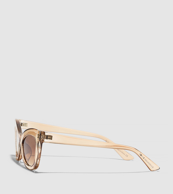 BlackOut  Cat Eye Sunglasses - Brown Cat Eye
