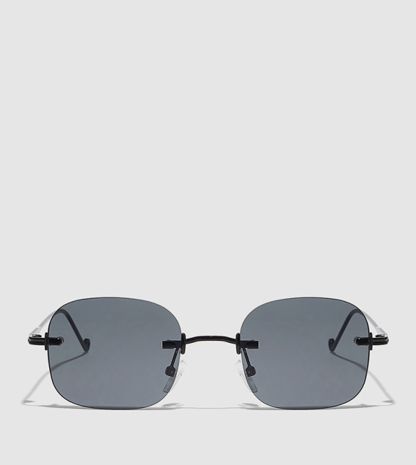 BlackOut 90s-revival - Black Square Sunglasses