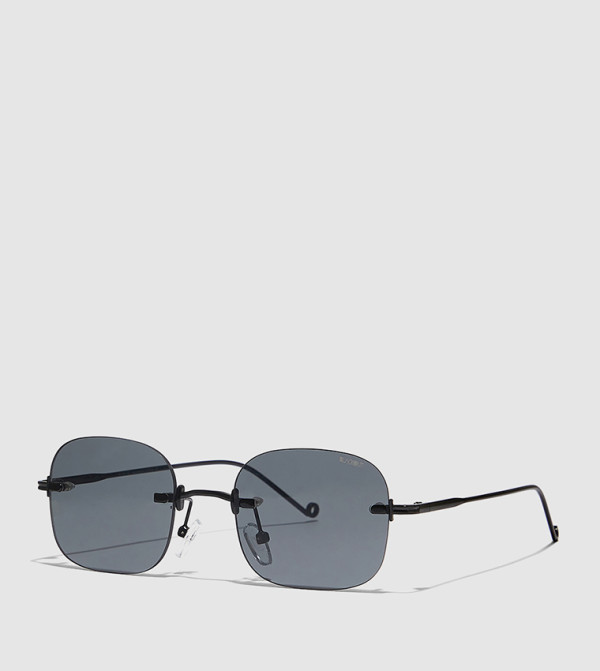 BlackOut 90s-revival - Black Square Sunglasses