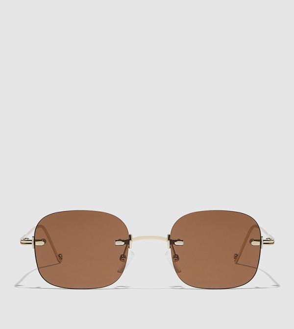 BlackOut 90s-revival - Gold Square Sunglasses