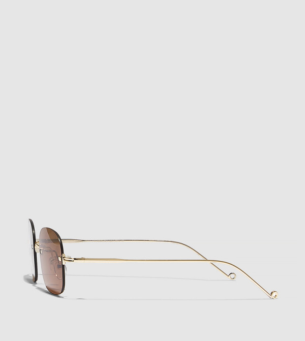 BlackOut 90s-revival - Gold Square Sunglasses