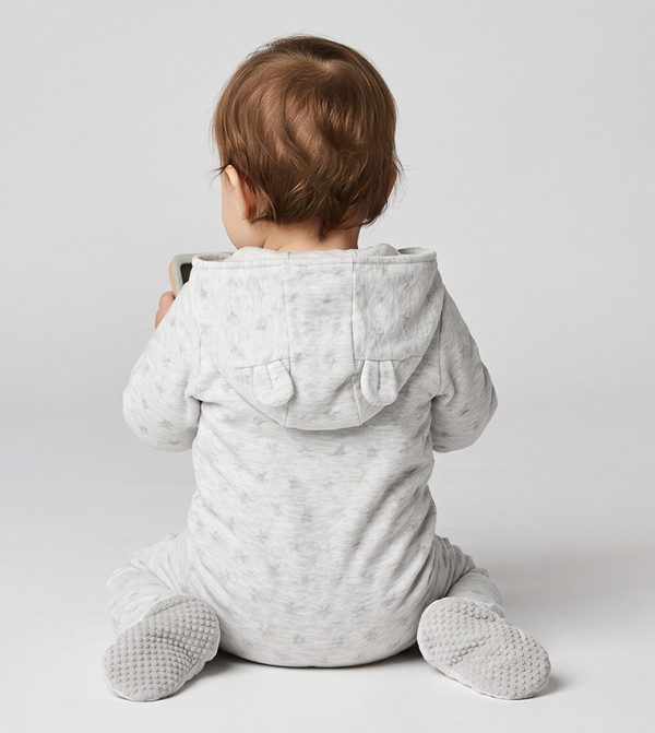 BABIES & MORE  Onepiece & Bodysuits - Grey Sleep Suits