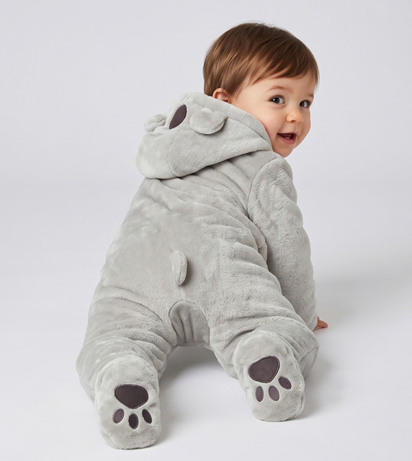 BABIES & MORE  Onepiece & Bodysuits - Grey Sleep Suits