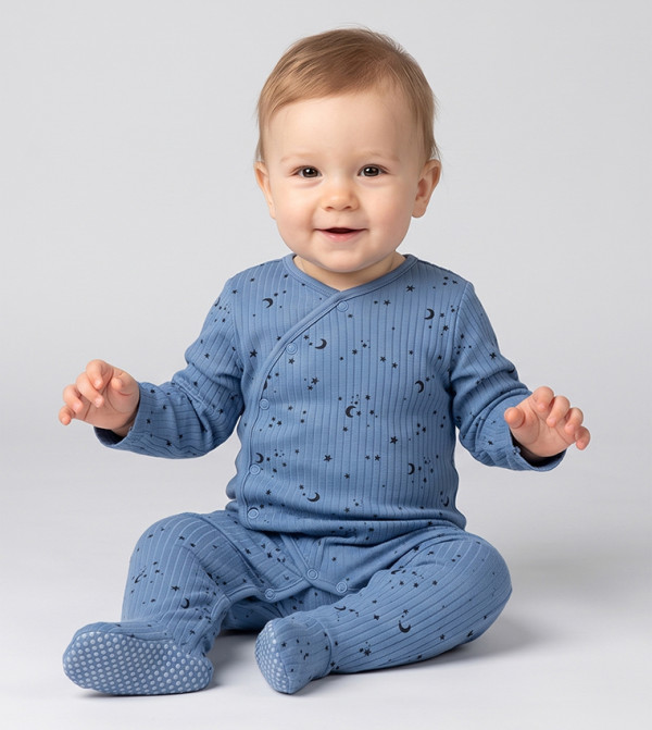 BABIES & MORE  Onepiece & Bodysuits - Blue Sleep Suits