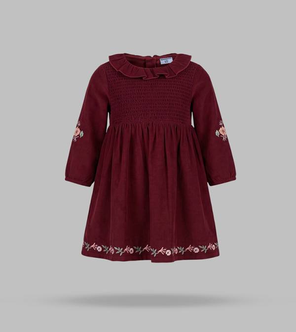 BABIES & MORE  Casual Dress - Burgundy Casual Dress