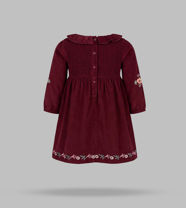 BABIES & MORE  Casual Dress - Burgundy Casual Dress
