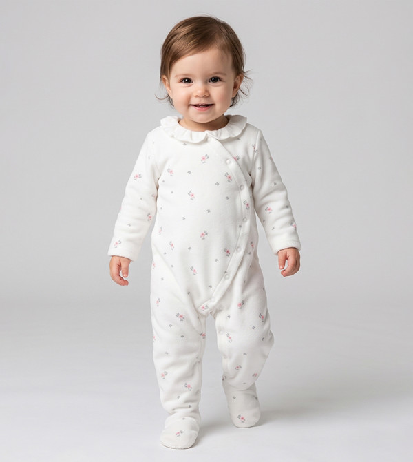 BABIES & MORE  Onepiece & Bodysuits - Cream Sleep Suits