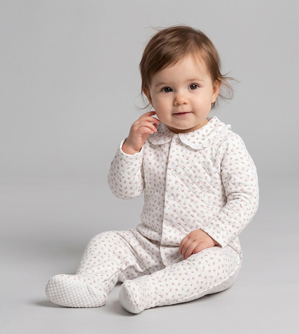 BABIES & MORE  Onepiece & Bodysuits - Cream Sleep Suits