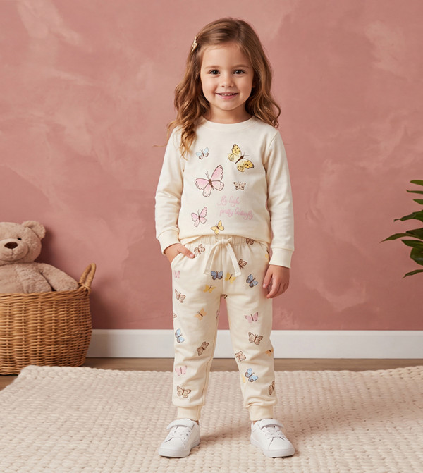 BABIES & MORE  Top & Pyjama Sets - Cream Top & Pyjama Sets