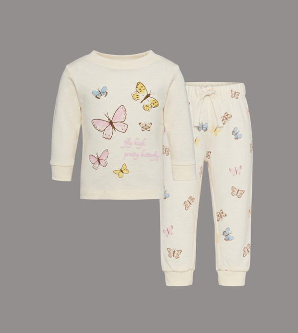 BABIES & MORE  Top & Pyjama Sets - Cream Top & Pyjama Sets