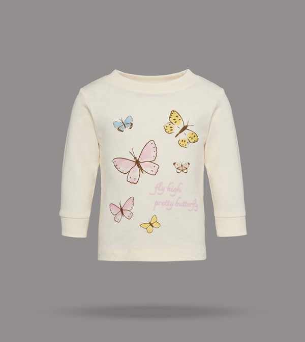 BABIES & MORE  Top & Pyjama Sets - Cream Top & Pyjama Sets