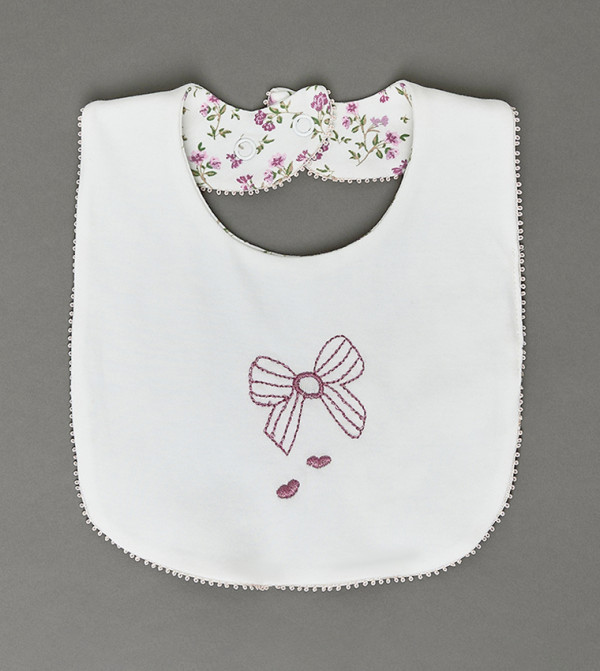 BABIES & MORE  Bibs & Hanky - White Bibs & Hanky