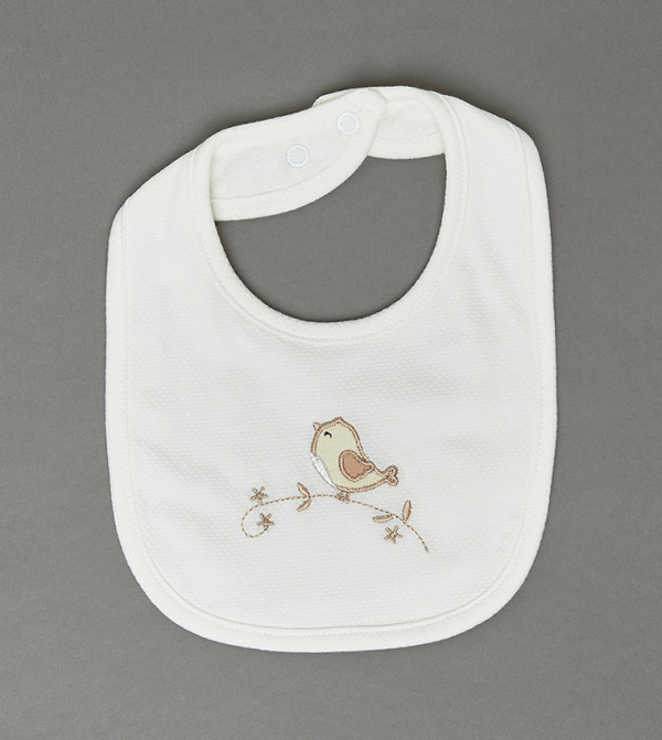 BABIES & MORE  Bibs & Hanky - White Bibs & Hanky