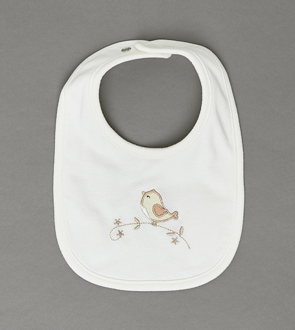 BABIES & MORE  Bibs & Hanky - White Bibs & Hanky