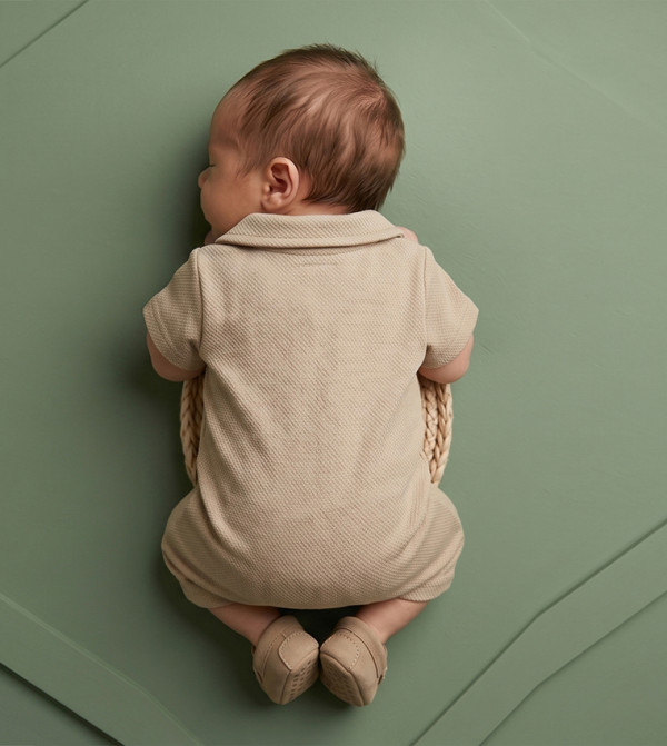 BABIES & MORE  Onepiece & Bodysuits - Beige Rompers