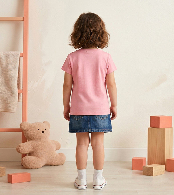 BABIES & MORE  varsity-graphics - Pink T-Shirts