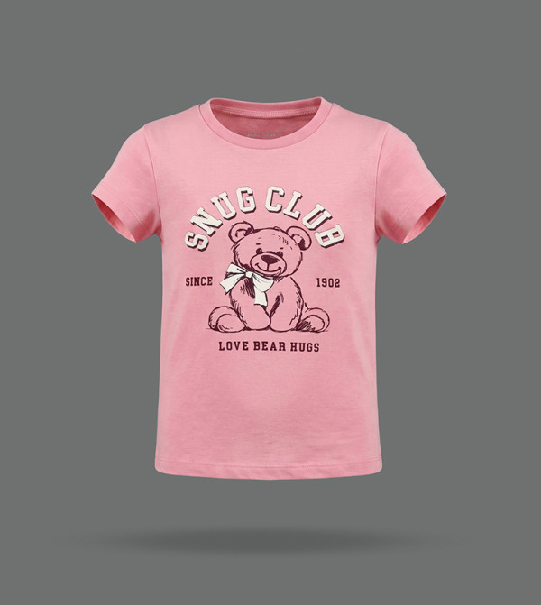 BABIES & MORE  varsity-graphics - Pink T-Shirts
