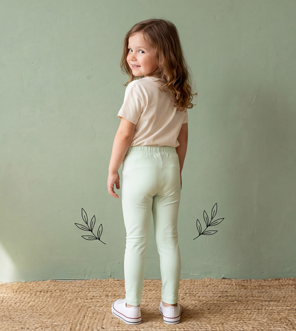 BABIES & MORE  preppy-layers - Green leggings