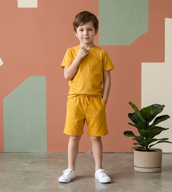 BABIES & MORE  T-shirts & Bottoms - Mustard T-shirts & Bottoms