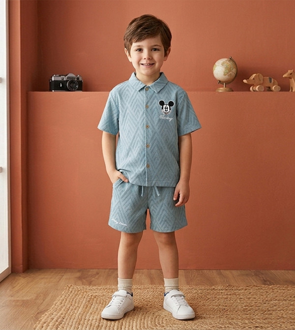 BABIES & MORE  shorts-sets-and-co-ords - Blue Shirts & Bottoms