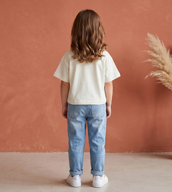 BABIES & MORE  built-for-play-k - Cream T-Shirts