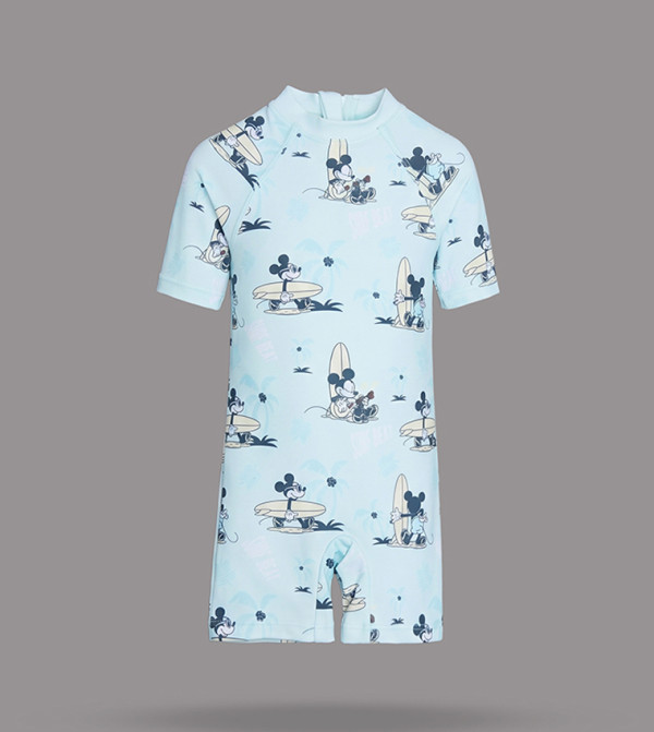 BABIES & MORE  Swim Wear - Blue Legged Swimsuit