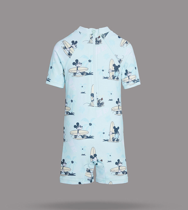 BABIES & MORE  Swim Wear - Blue Legged Swimsuit
