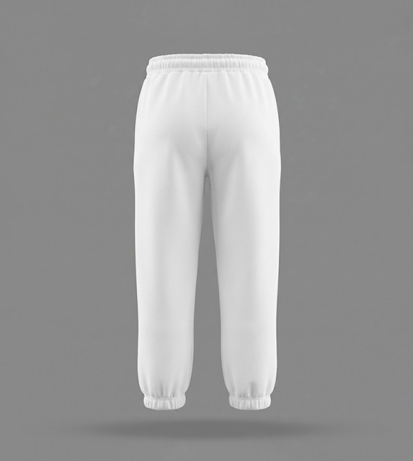 BABIES & MORE varsity-graphics - White Joggers