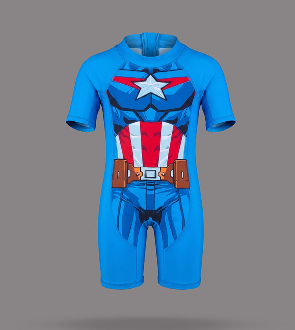 BABIES & MORE  Swim Wear - Blue Legged Swimsuit