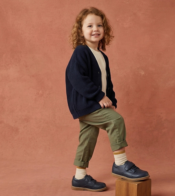 BABIES & MORE Formal Shoes - Navy Slip-ons