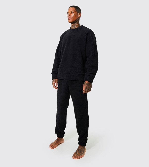 بوهو مان  - أسود Pyjama Set